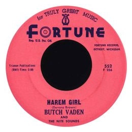 Butch Vaden Harem Girl Fortune Label mit Detroit-Hinweis
